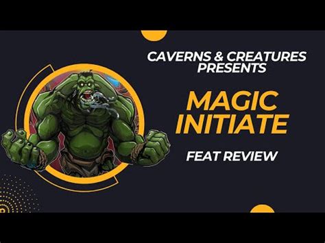 Magic Initiate 5e: The Magic Was Inside You All Along — .
